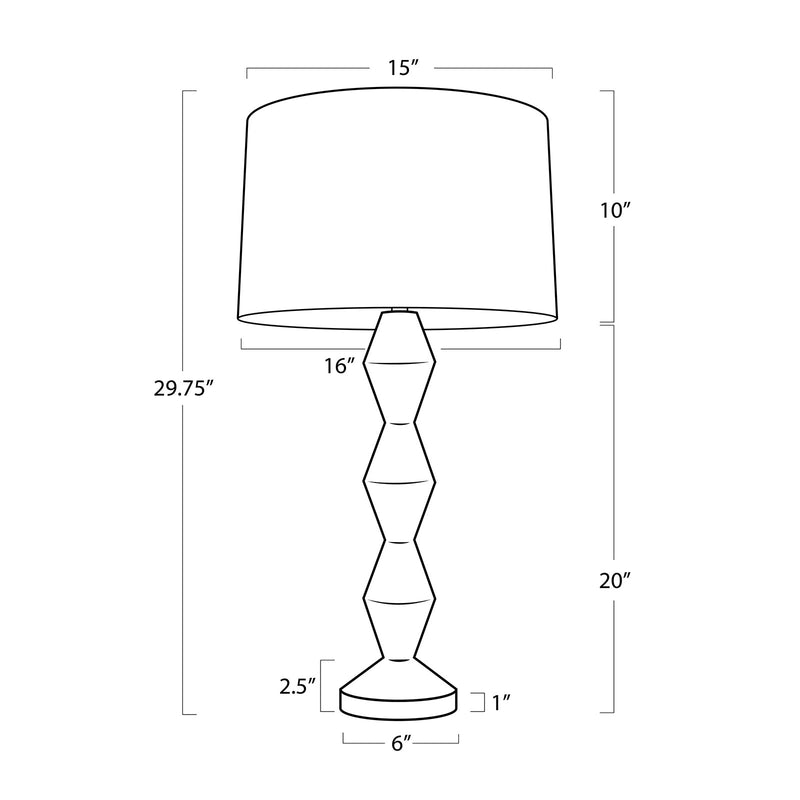 Crew Walnut Buffet Lamp