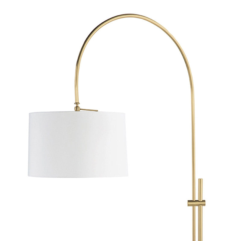 Arc Floor Lamp With Fabric Shade