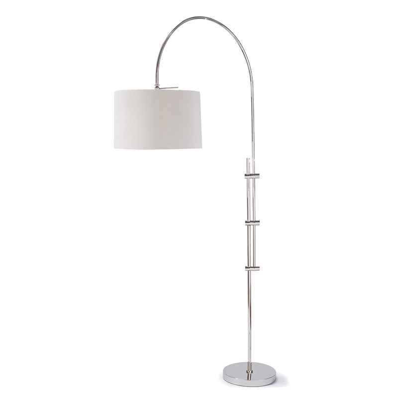 Arc Floor Lamp With Fabric Shade