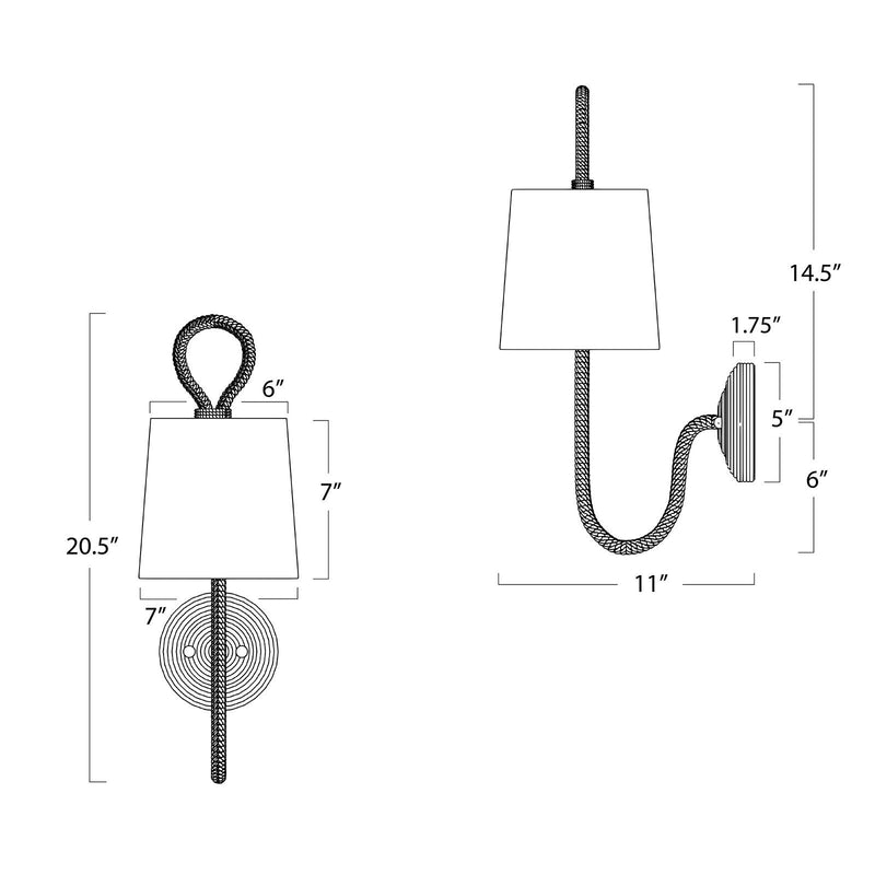 Bimini Sconce Single