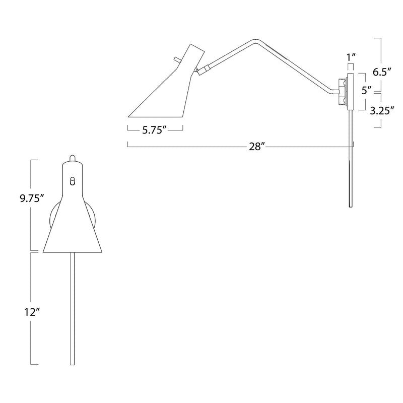Spyder Single Arm Sconce