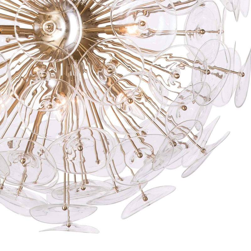 Poppy Glass Chandelier Large
