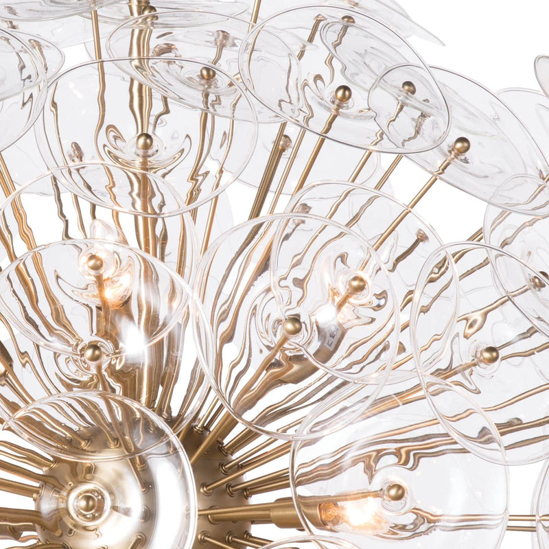 Poppy Glass Chandelier Large