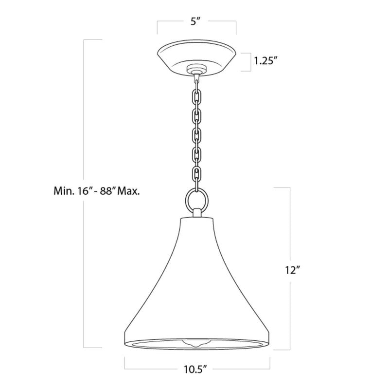 Billie Concrete Pendant Small
