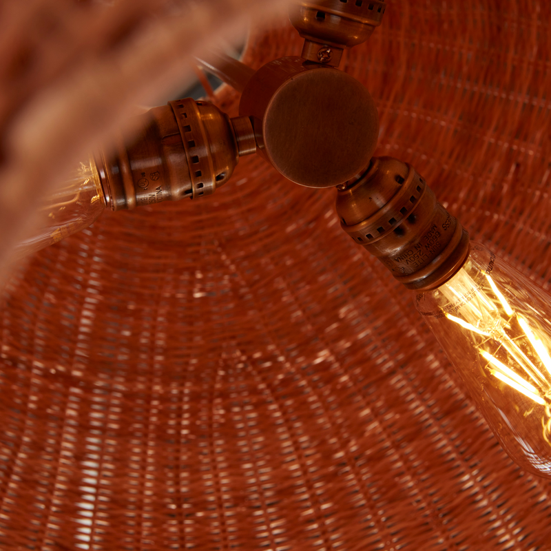 Miramar Rattan Round Chandelier