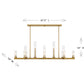 Carina 13-Light Linear Chandelier
