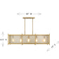 Jacobs 5-Light Linear Chandelier