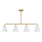Blair 4-Light Linear Chandelier