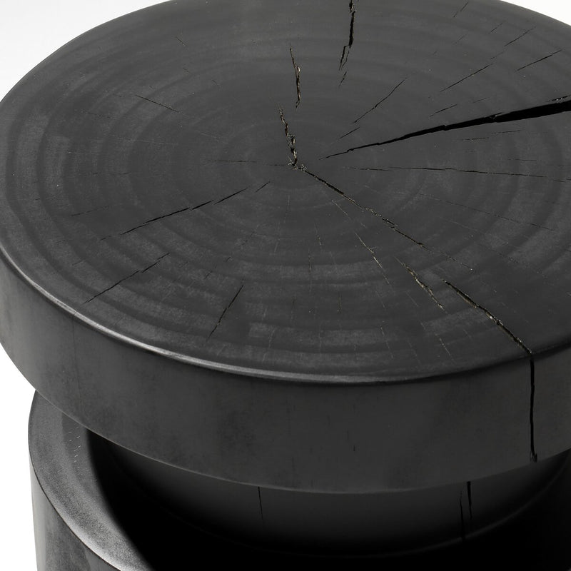Inez End Table - Black Pine