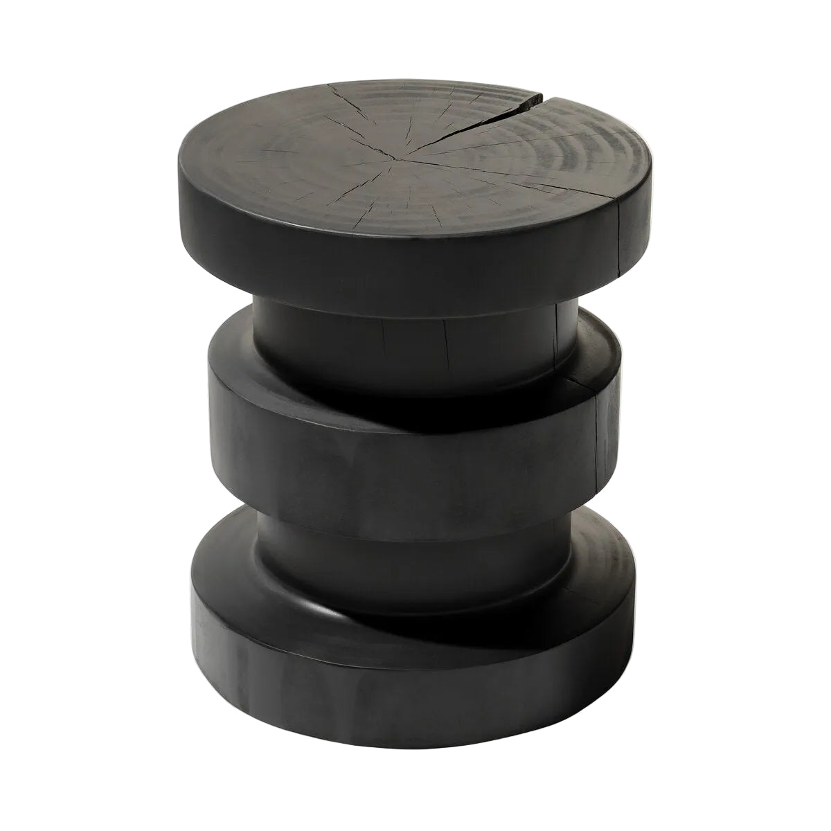Inez End Table - Black Pine