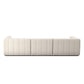 Langham Channeled 3-Piece Sectional - Crypton Nomad Snow