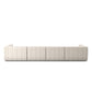 Langham Channeled 4-Piece Sectional - Crypton Nomad Snow