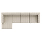 Langham Channeled 4-Piece Sectional - Crypton Nomad Snow