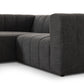 Langham Channeled 2-Piece Sectional - Saxon Charcoal