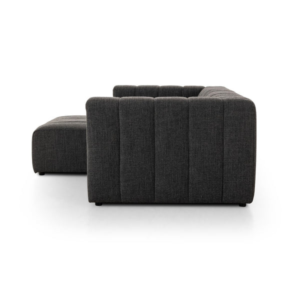 Langham Channeled 2-Piece Sectional - Saxon Charcoal
