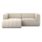 Langham Channeled 2-Piece Sectional - Crypton Nomad Snow