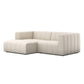 Langham Channeled 2-Piece Sectional - Crypton Nomad Snow