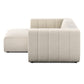 Langham Channeled 2-Piece Sectional - Crypton Nomad Snow