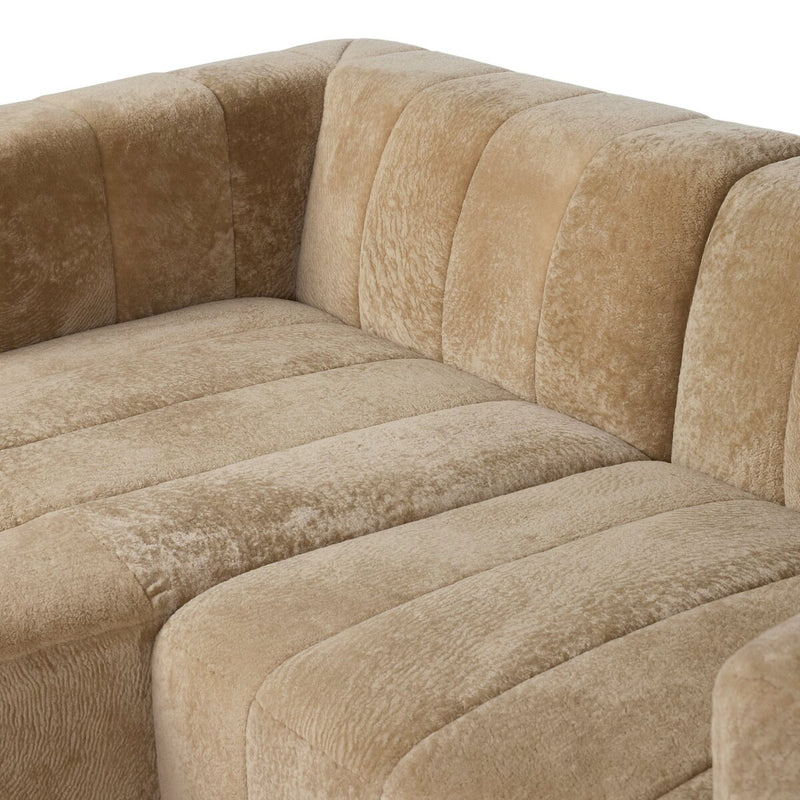 Langham Channeled 2-Piece Sectional - Ravello Camel