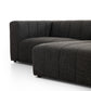 Langham Channeled 2-Piece Sectional - Saxon Charcoal