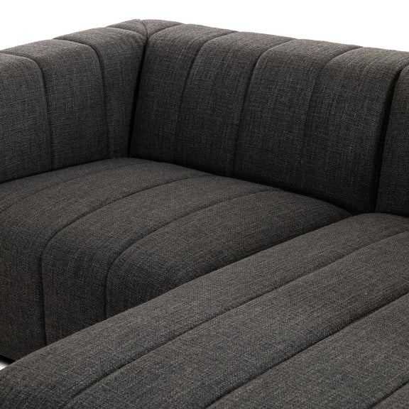 Langham Channeled 2-Piece Sectional - Saxon Charcoal