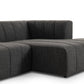 Langham Channeled 2-Piece Sectional - Saxon Charcoal