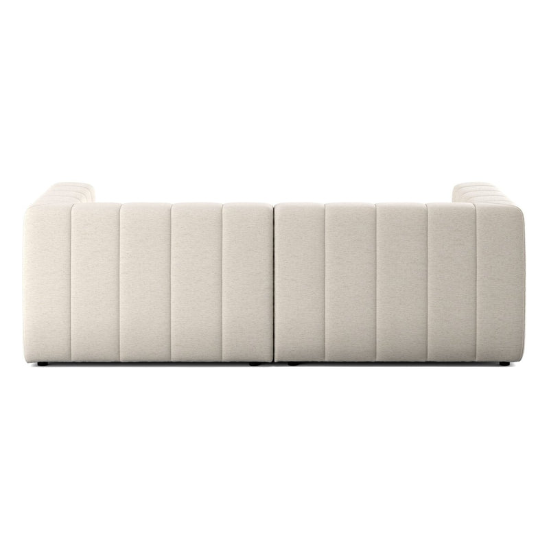 Langham Channeled 2-Piece Sectional - Crypton Nomad Snow