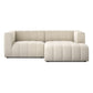 Langham Channeled 2-Piece Sectional - Crypton Nomad Snow
