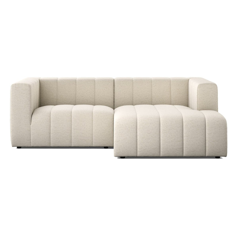 Langham Channeled 2-Piece Sectional - Crypton Nomad Snow