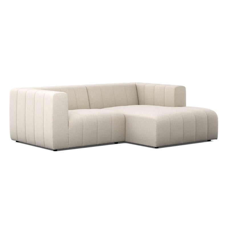 Langham Channeled 2-Piece Sectional - Crypton Nomad Snow