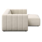 Langham Channeled 2-Piece Sectional - Crypton Nomad Snow