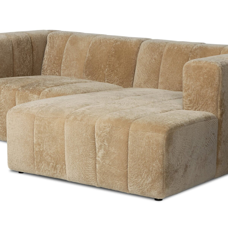 Langham Channeled 2-Piece Sectional - Ravello Camel