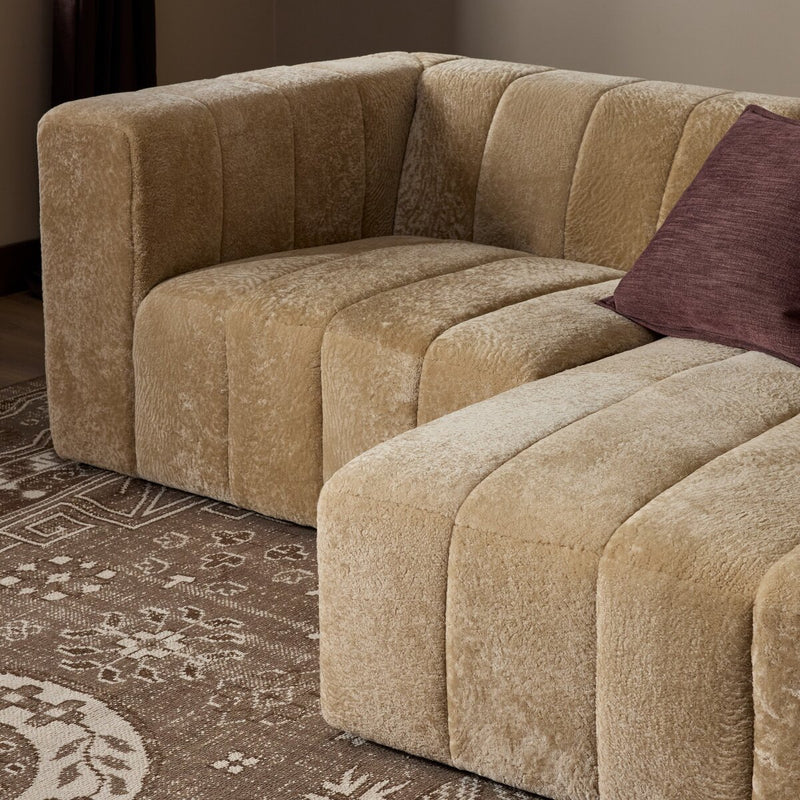 Langham Channeled 2-Piece Sectional - Ravello Camel