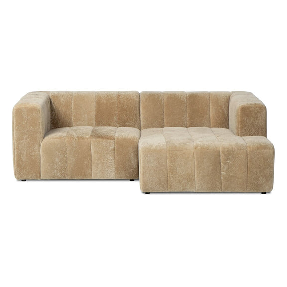 Langham Channeled 2-Piece Sectional - Ravello Camel