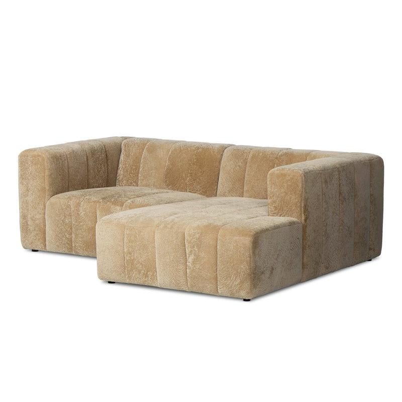 Langham Channeled 2-Piece Sectional - Ravello Camel