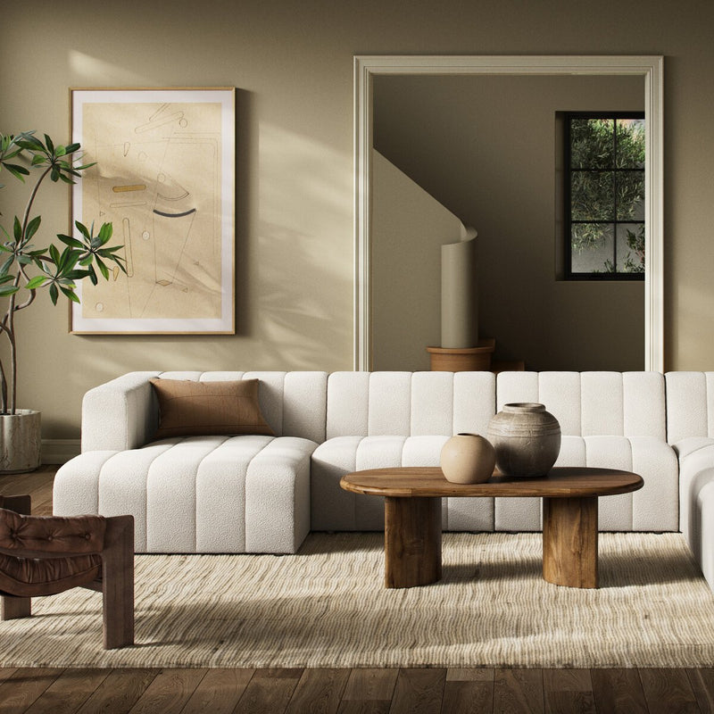 Langham Channeled 6-Piece Chaise Sectional - Fayette Cloud