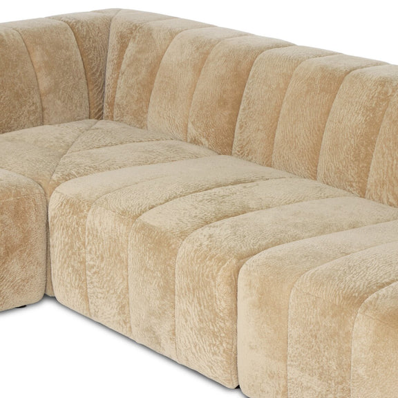 Langham Channeled 6-Piece Sectional - Ravello Camel