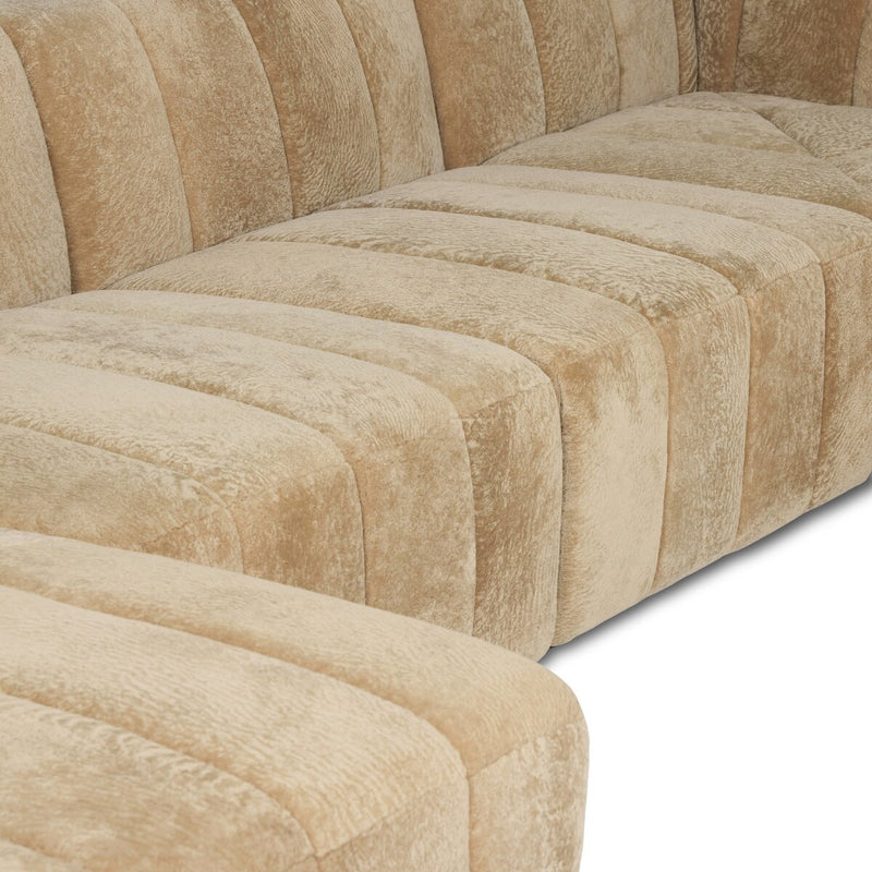 Langham Channeled 6-Piece Sectional - Ravello Camel