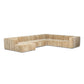 Langham Channeled 6-Piece Sectional - Ravello Camel