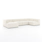 Langham Channeled 5-Piece Sectional - Fayette Cloud