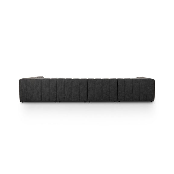 Langham Channeled 5-Piece Sectional - Saxon Charcoal