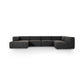 Langham Channeled 5-Piece Sectional - Saxon Charcoal