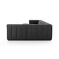 Langham Channeled 5-Piece Sectional - Saxon Charcoal