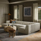 Langham Channeled 5-Piece Sectional - Crypton Nomad Snow