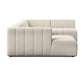 Langham Channeled 5-Piece Sectional - Crypton Nomad Snow