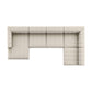Langham Channeled 5-Piece Sectional - Crypton Nomad Snow