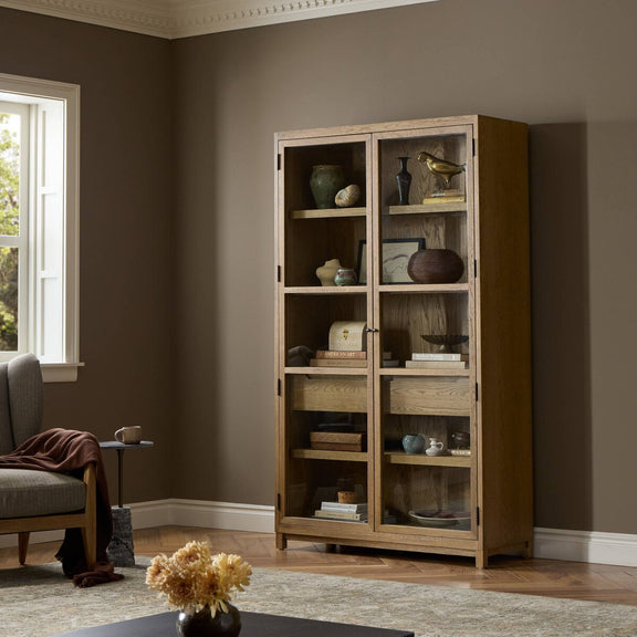 Millie Cabinet - Drifted Oak Solid