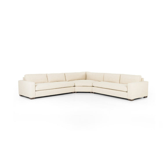 Boone 3-Piece Sectional - Thames Cream