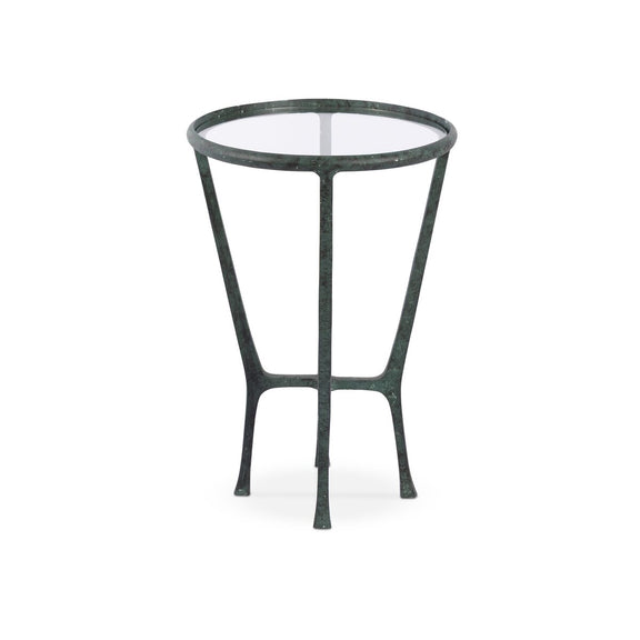 Creighton End Table - Green Verdigris