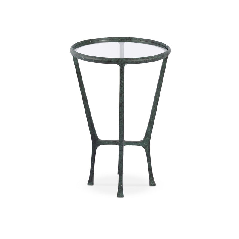 Creighton End Table - Green Verdigris